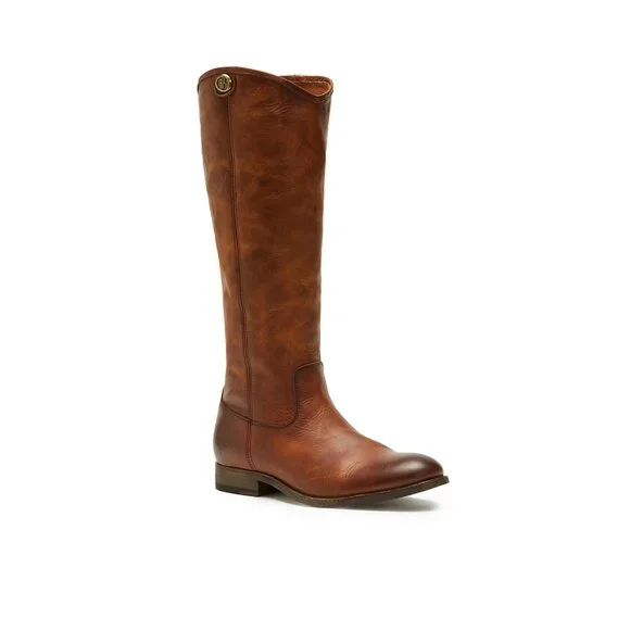 Frye 75449 Women's Melissa Button Boot Cognac Brown 7 - Picture 2 of 2
